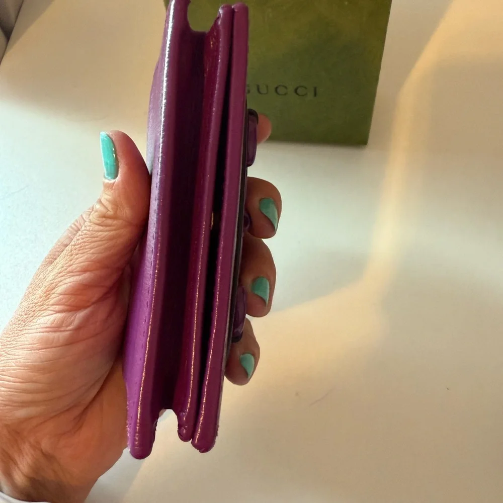 Gucci Purple Leather Wallet - Picture 5 of 9